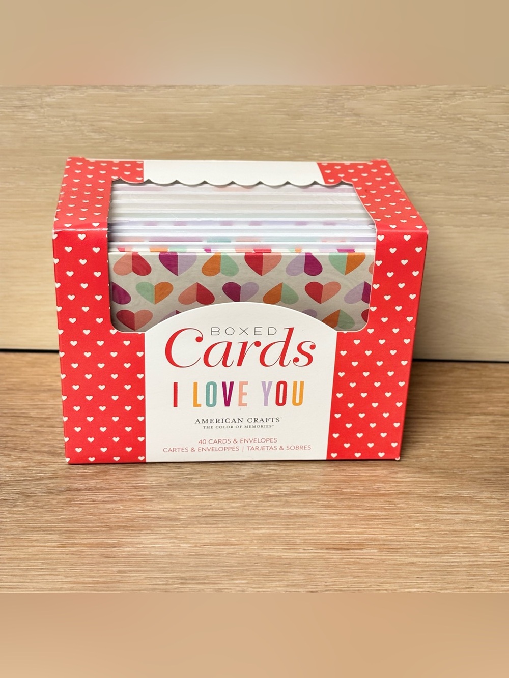 American Crafts A2 Cards With Envelopes - I Love You, 40 Pack